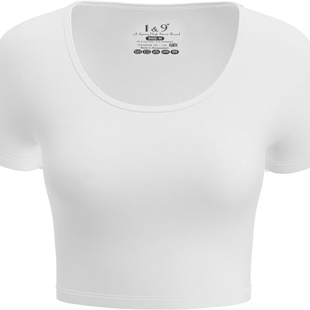 Basic Crop Top Medium White